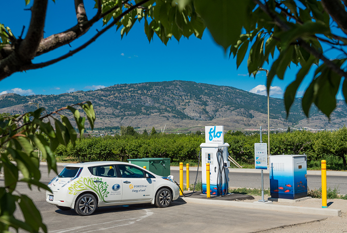 Electric vehicle charging in Osoyoos