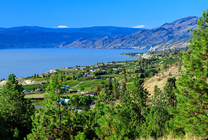 Scenic shot of Naramata