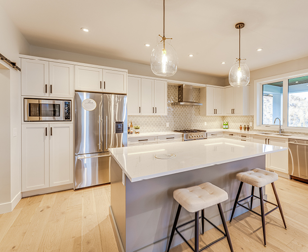 The beautiful kitchen features all ENERGY STAR® appliances.