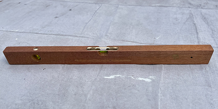 An antique level.