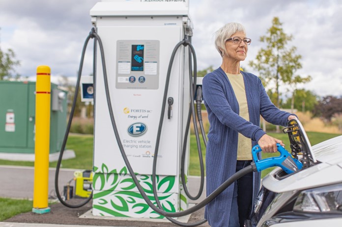 FortisBC electric vehicle charging station