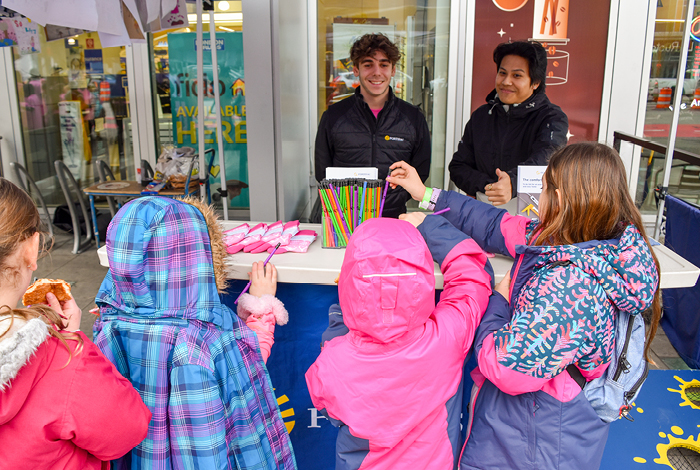 Alex Pozo Martinez (left), events specialist and Jonathan Calvez (right), street team member.