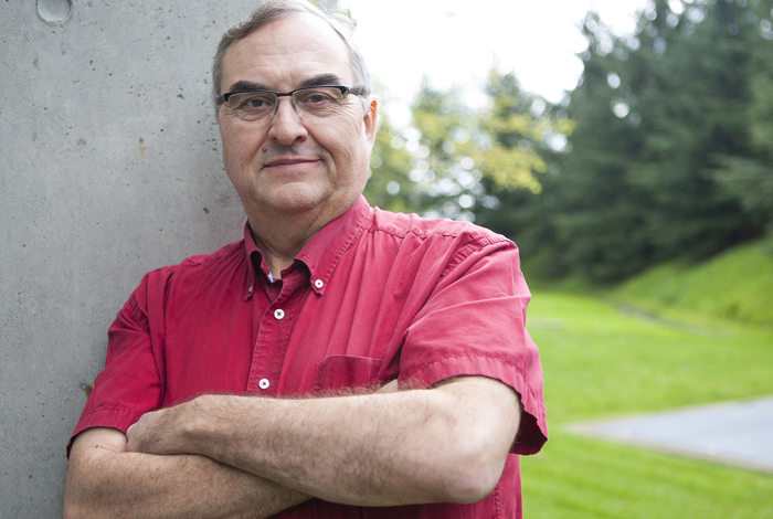 Bruce Falstead, Indigenous initiatives manager, stands outside and recommends exploring books, TV and film.