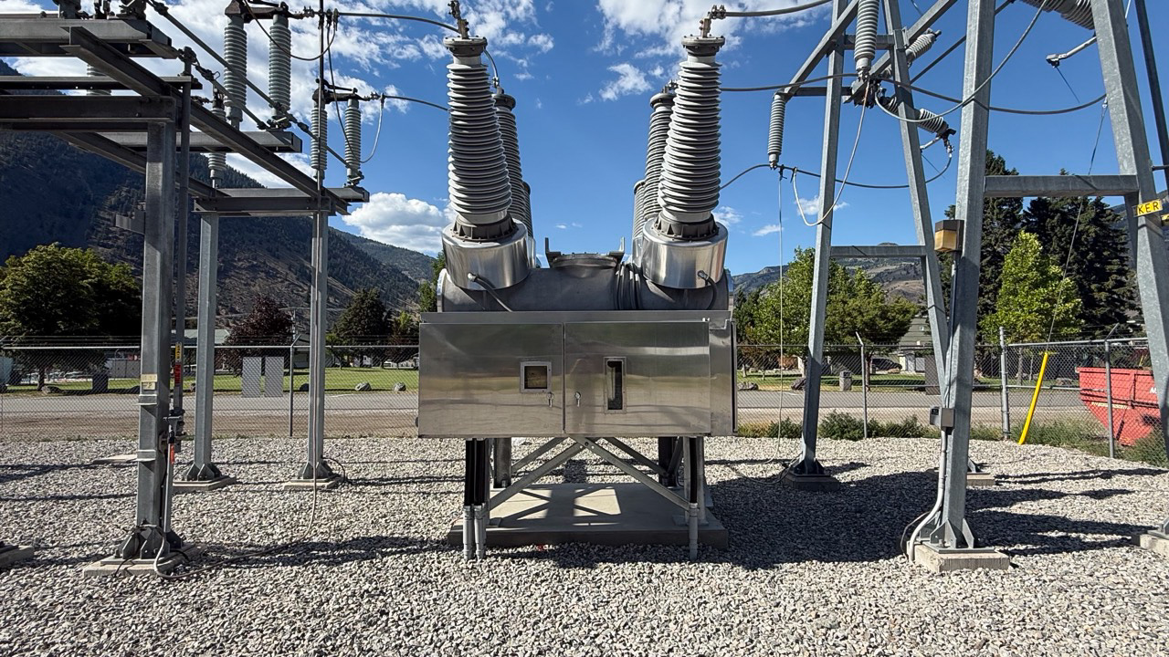 okanagan-energy-capacity-new-ker-breaker-er A new breaker was recently installed at the Keremeos substation.