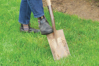 Person digging