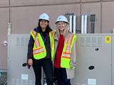 FortisBC’s innovative technologies team with a commercial natural gas heat pump.