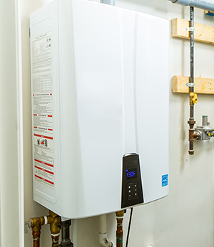 A tankless water heater