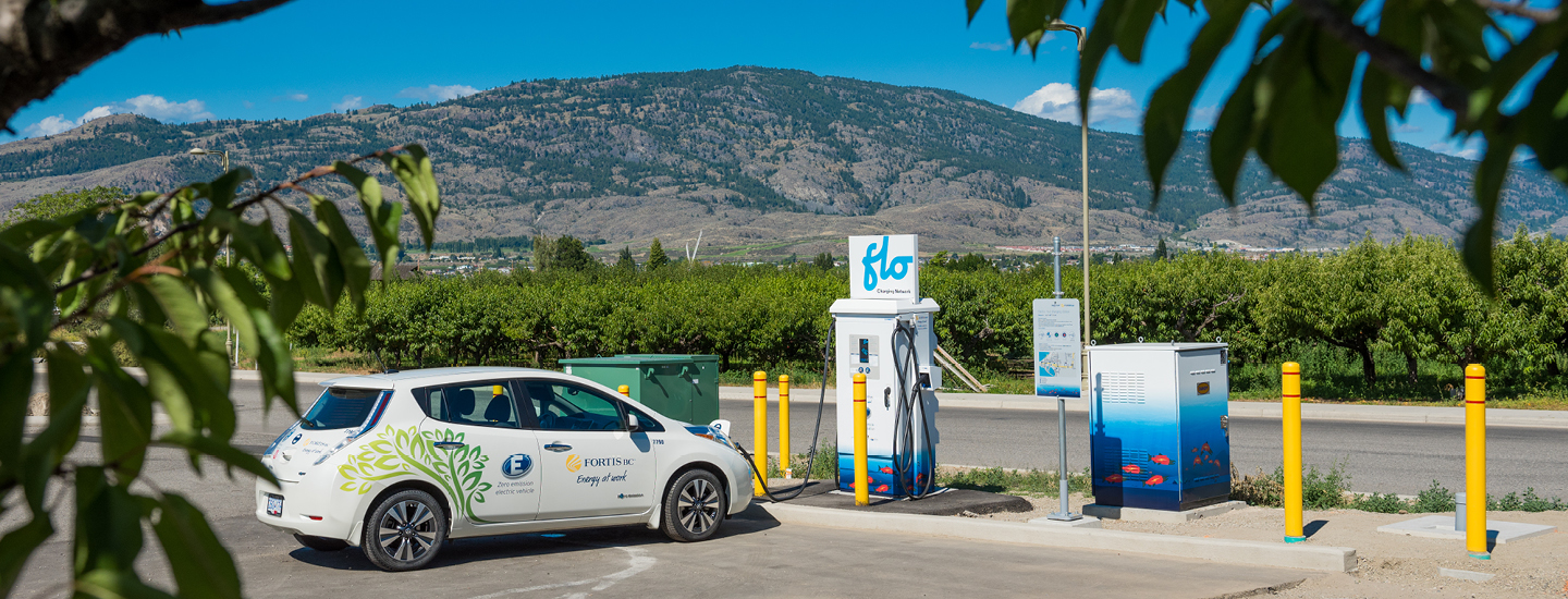 The first FortisBC  publicly available EV charging stations in the Osoyoos Indian Band First Nation community, Okanagan Valley.